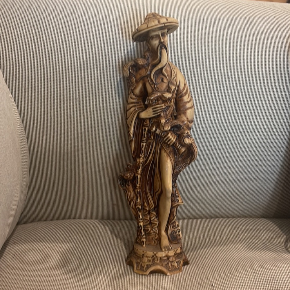 Chinese figurine. Resin made to imitate ivory.
